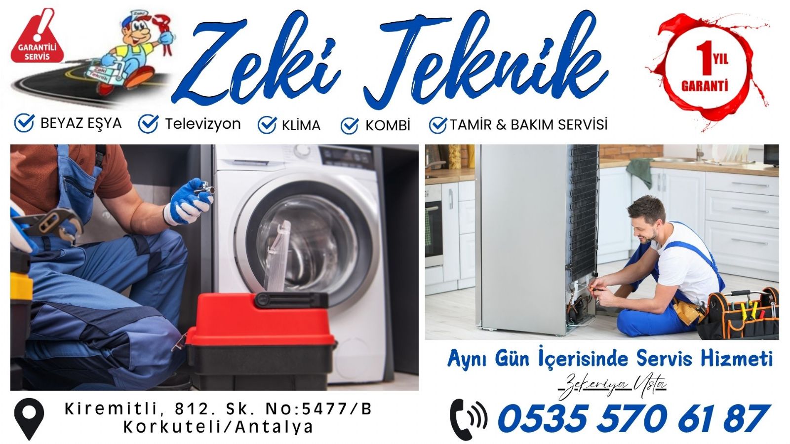 Korkuteli Beyaz Eşya Servisi